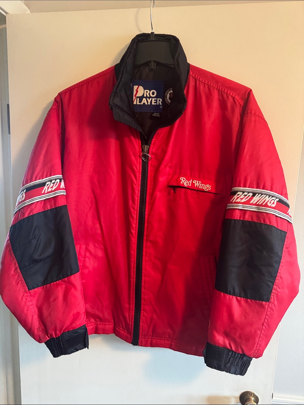 Pro Player Red and Black Team Logo Jacket